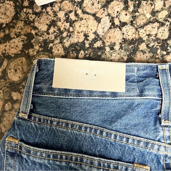 NWT Everlane Womens The Curvy 90s Cheeky Straight High Rise Blue Jeans Size 24 - Picture 4 of 6